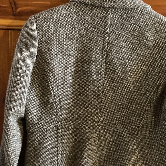 Pendleton size 8 brown and white wool tweed structure jacket blazer - Picture 6 of 6